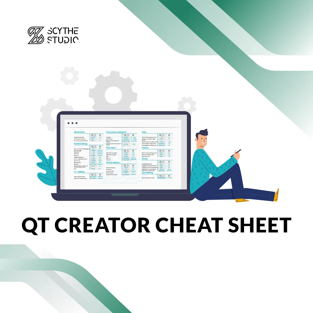 Download Qt Creator Cheat Sheet − keyboard shortcuts list main image