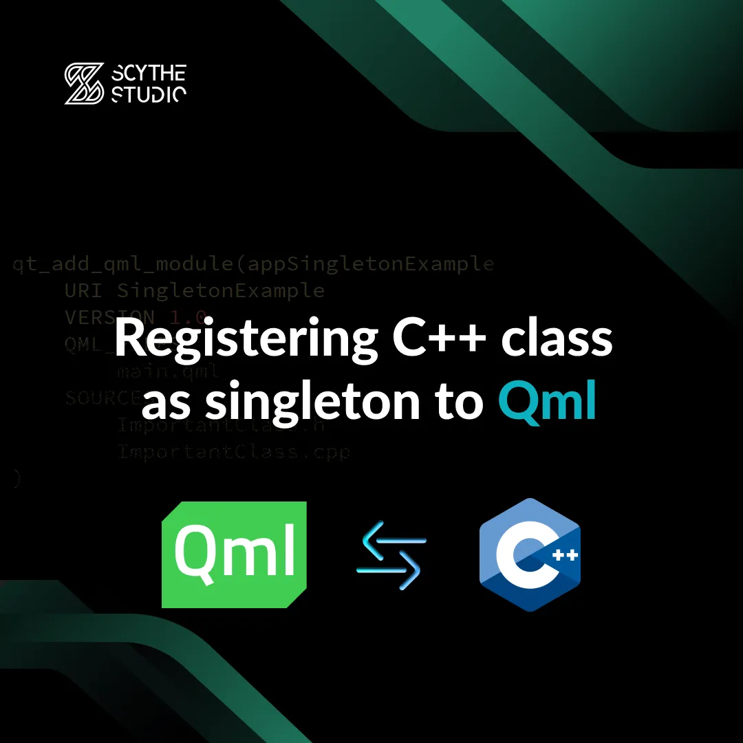 How to integrate C++ and QML? Registering C++ class as a singleton to QML main image